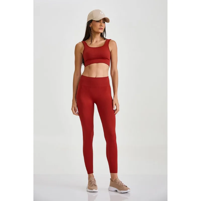 LEGGING SEM COSTURA CANELADA LIQUOR CAJUBRASIL M