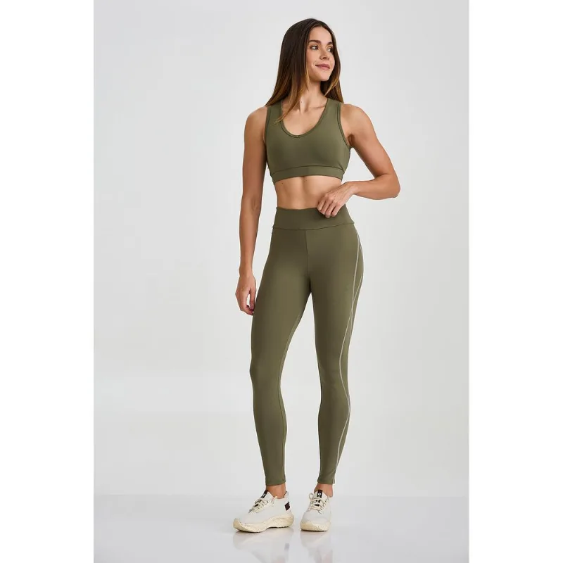 LEGGING NY TRANÇADO LATERAL VERDE CIDREIRA CAJUBRASIL LEGGING NY TRANÇADO LATERAL VERDE CIDREIRA P