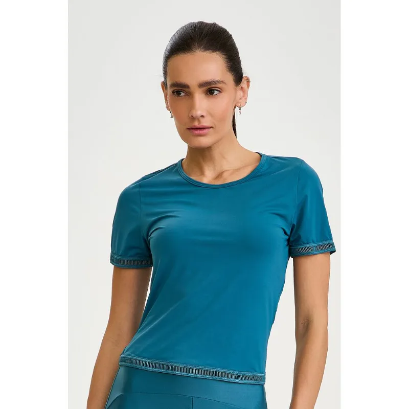 BLUSA UV COM DETALHE NA MANGA VERDE ESMERALDA CAJUBRASIL G