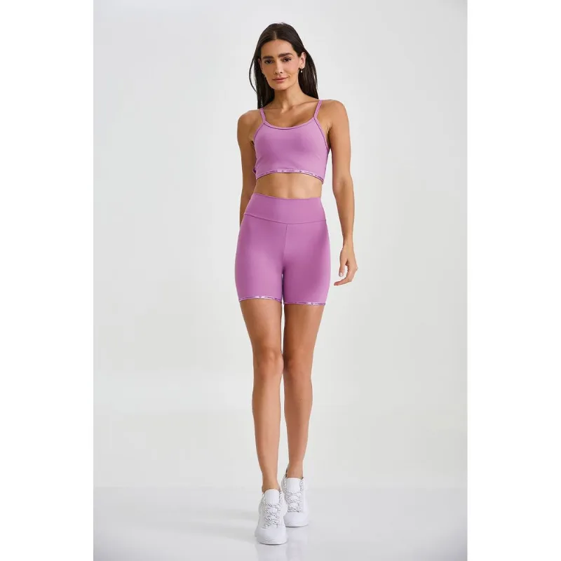 SHORT NP BOLSO NO CÓS LILÁS MELISSA CAJUBRASIL G
