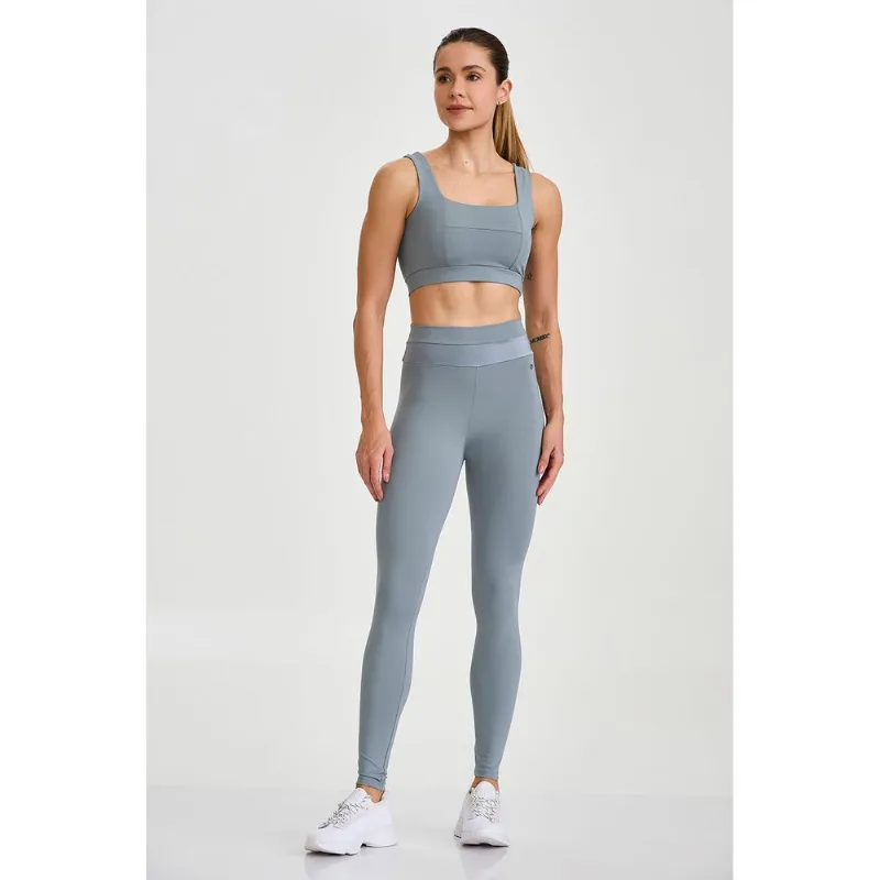 LEGGING NP LAÇO CÓS CINZA PLATINUM CAJUBRASIL M