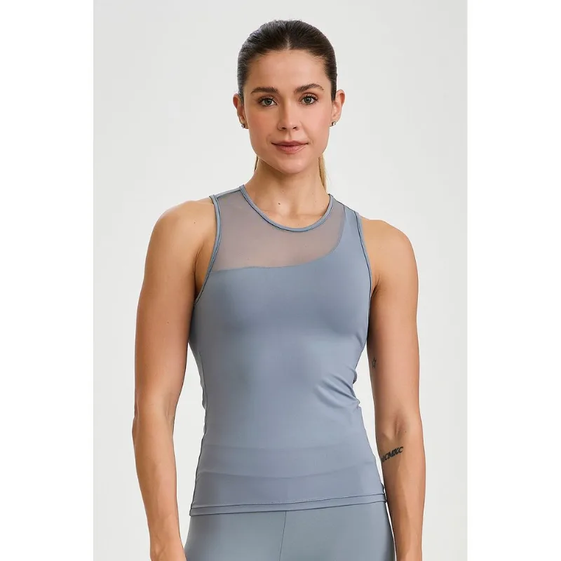 REGATA LIGHT DETALHE TULE CINZA PLATINUM CAJUBRASIL M