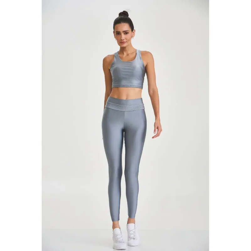 LEGGING ATLANTA CÓS GLOW CINZA PLATINUM CAJUBRASIL M
