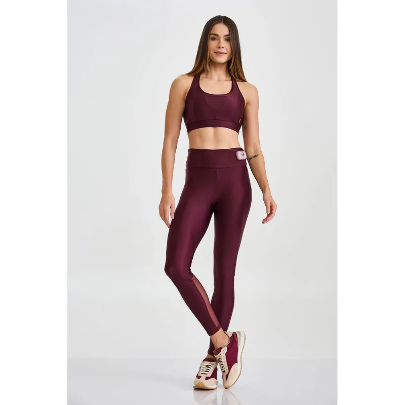 LEGGING ATLETIKA BOLSO CÓS VINHO BAROLO CAJUBRASIL - M
