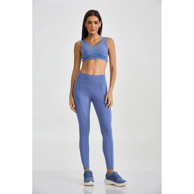 LEGGING NY EMPINA BUMBUM COM BOLSO AZUL PACÍFICO CAJUBRASIL M