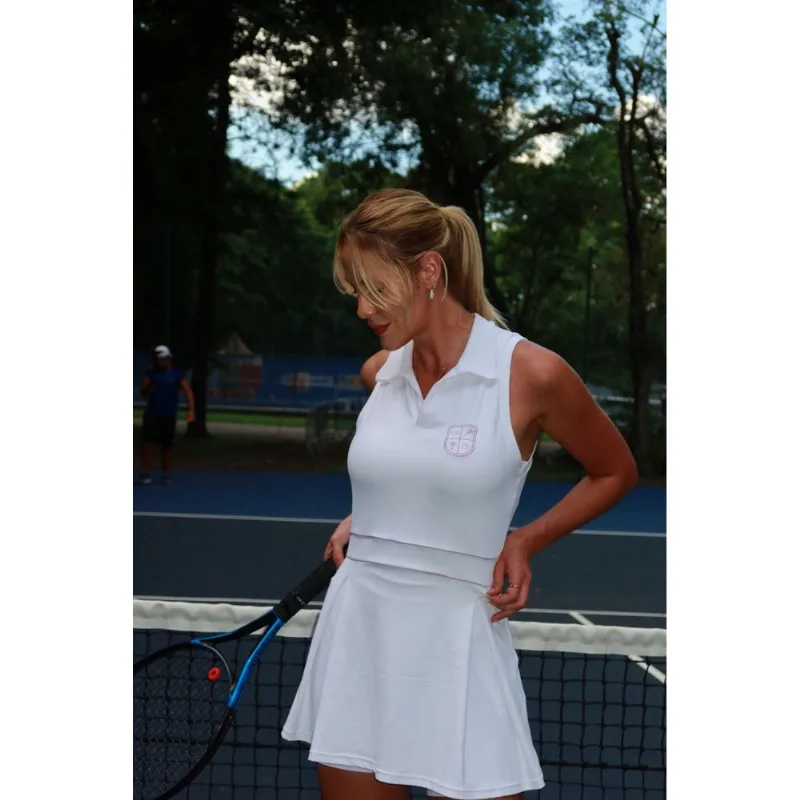 VESTIDO PIQUET TENIS BRANCO CAJUBRASIL G