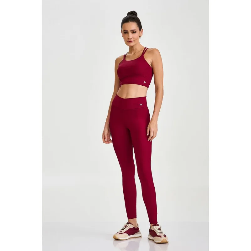 LEGGING CANELADA EMPINA BUMBUM VERMELHO CARMIM CAJUBRASIL - P