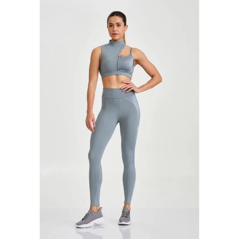LEGGING NP COM COMPRESSÃO CINZA PLATINUM CAJUBRASIL P