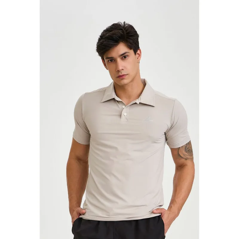 CAMISETA POLO MASCULINA CINZA PLATINUM CAJUBRASIL CAMISETA POLO MASCULINA CINZA PLATINUM GG