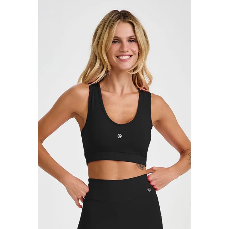TOP ESPORTIVO SUSTENTAÇÃO PRETO CAJUBRASIL TOP ESPORTIVO SUSTENTAÇÃO PRETO P