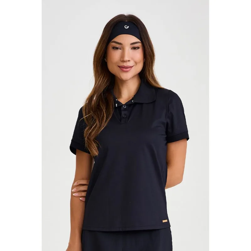 BLUSA POLO PROTEÇÃO SOLAR PRETO CAJUBRASIL BLUSA POLO PROTEÇÃO SOLAR PRETO M
