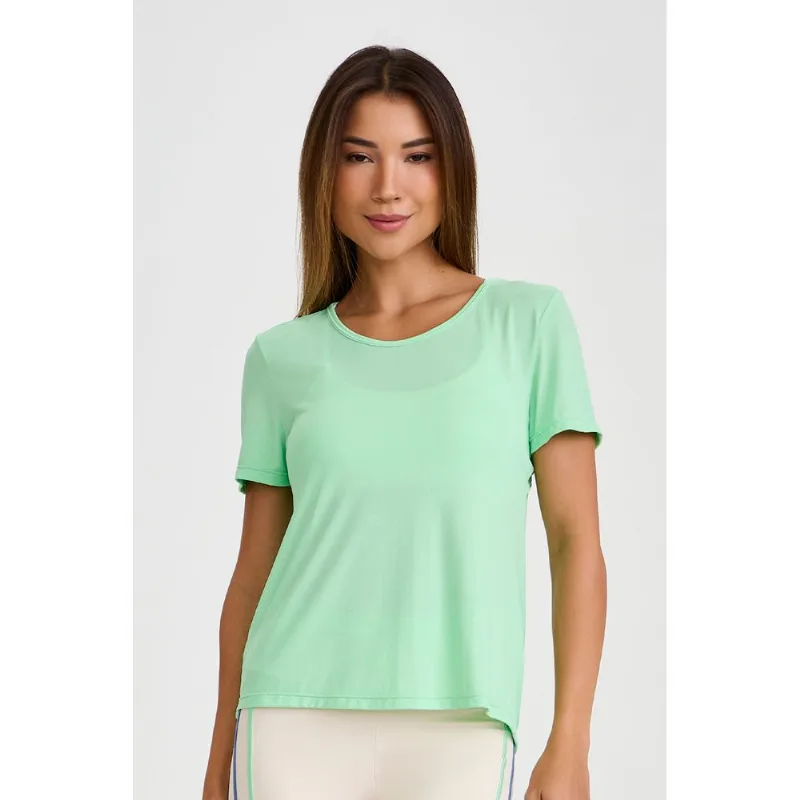 BLUSA SECAGEM RÁPIDA ABERTURA COSTAS VERDE MENTA P