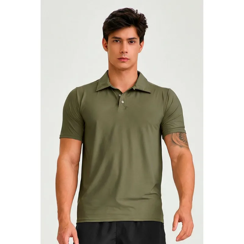 POLO MASCULINA CAJUBRASIL VERDE CROCO G