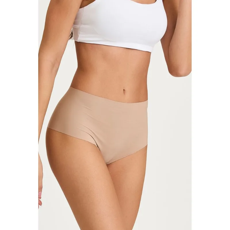 CALCINHA COMFY LADY HOT PANTS BEGE CHOCOLATE GG