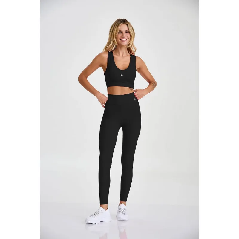 LEGGING ESPORTIVA COM BOLSO PRETO CAJUBRASIL LEGGING ESPORTIVA COM BOLSO PRETO M