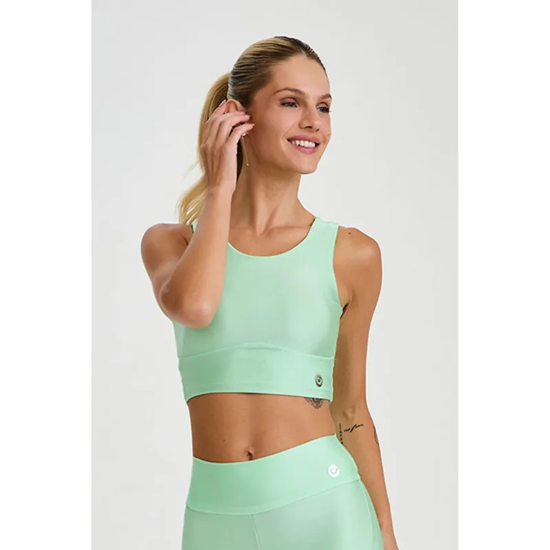 TOP CROPPED TRILOBAL ADAPTIV VERDE MENTA CAJUBRASIL TOP CROPPED TRILOBAL ADAPTIV VERDE MENTA P