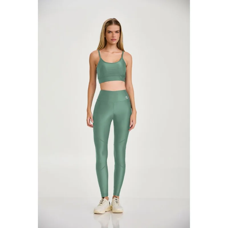 LEGGING ATLETIKA RECORTES CLASSICA VERDE EUCALIPTO CAJUBRASIL - M