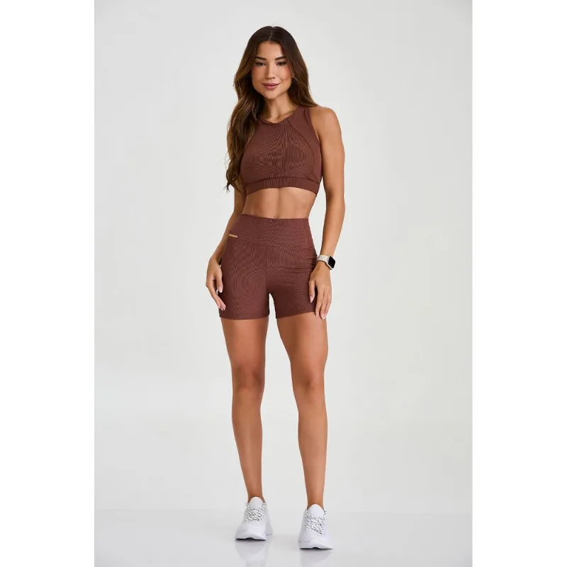SHORT CANELADO CAJUBRASIL ADAPTIV COM BOLSOS MARROM CAPPUCCINO CAJUBRASIL SHORT CANELADO ADAPTIV COM BOLSOS MARROM CAPUCCINO M