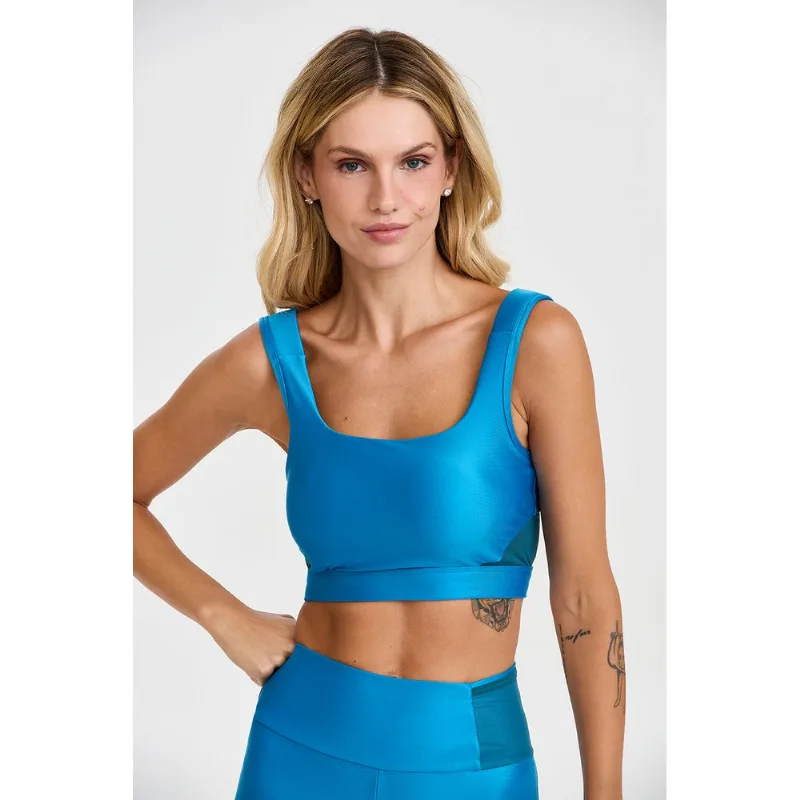 TOP CROPPED ENERGY ADAPTIV AZUL TOPAZIO CAJUBRASIL TOP CROPPED ENERGY ADAPTIV AZUL TOPAZIO P