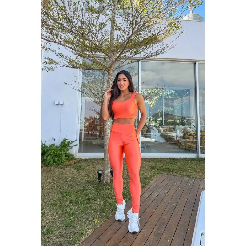 LEGGING ENERGY ADAPTIV COM BOLSOS LARANJA FLOW CAJUBRASIL LEGGING ENERGY ADAPTIV COM BOLSOS LARANJA FLOW M