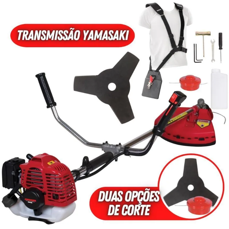 Roçadeira Lateral Kawashima Kw26l À Gasolina 2t Com Guidão