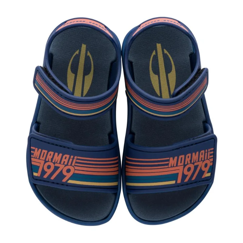 Sandalia mormaii ollie sand baby Azul-azul-laranja 17/18