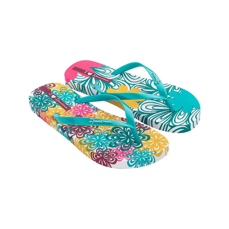Sandália Ipanema Arte Conecta Branco/Azul/Amarelo 37
