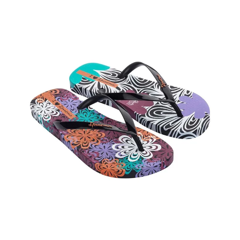 Sandália Ipanema Arte Conecta Preto/Azul/Branco 39/40