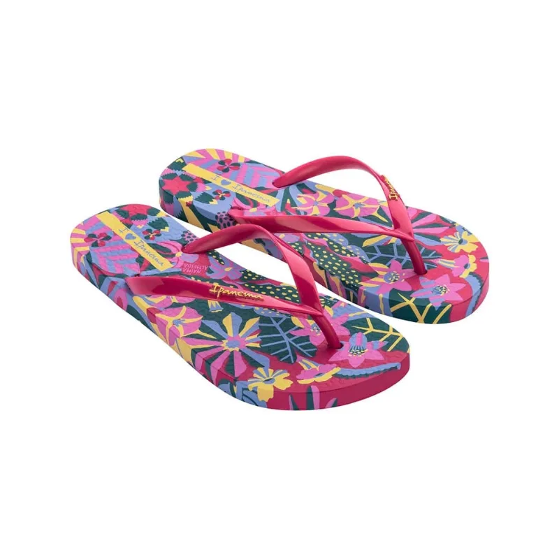 Sandália Ipanema Arte Conecta Rosa/Azul/Amarelo 37