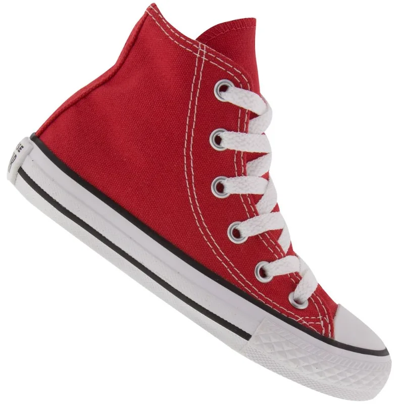 Tênis Cano Alto Infantil Converse All Star CT AS Core HI CK00040 Vermelho 34