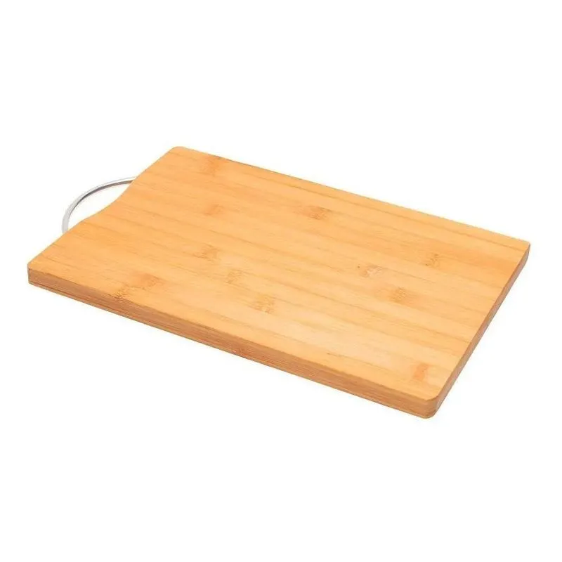 3x Tábua De Corte Gourmet De Bambu Resistente 35 Cm Mimo Sty