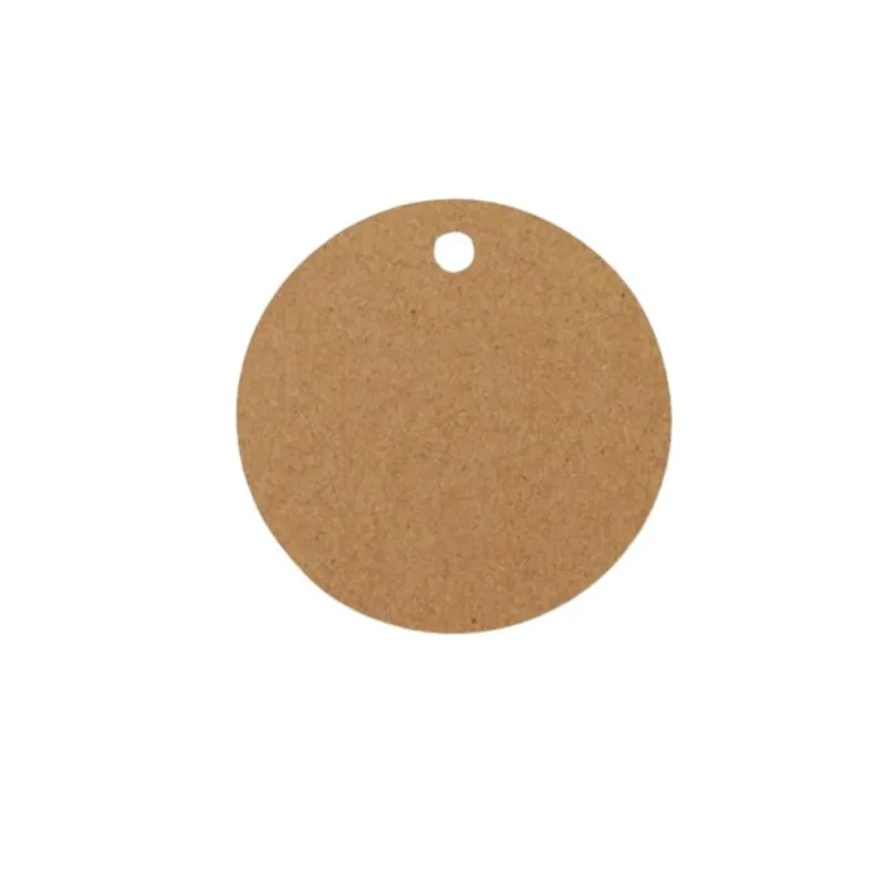 Kit 100 Tags Personalizadas Em Kraft - Modelo 12