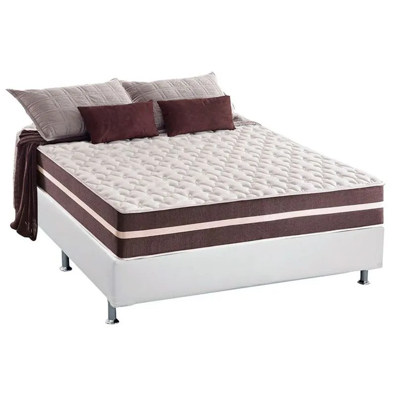 Conjunto Box-Colchão Anjos Classic+Cama Casal 138x188