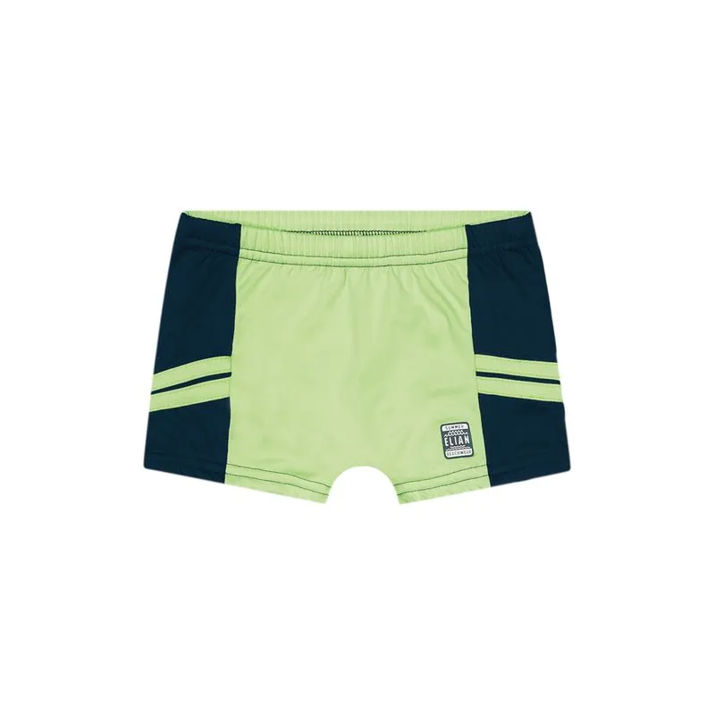 Sunga Infantil Menino Beach com Proteção UV Contraste Elian Verde 16