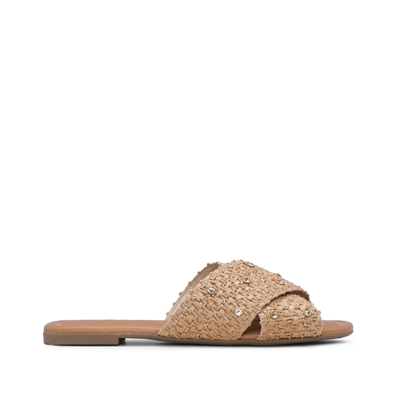 Chinelo Casual Mulher Bege 37