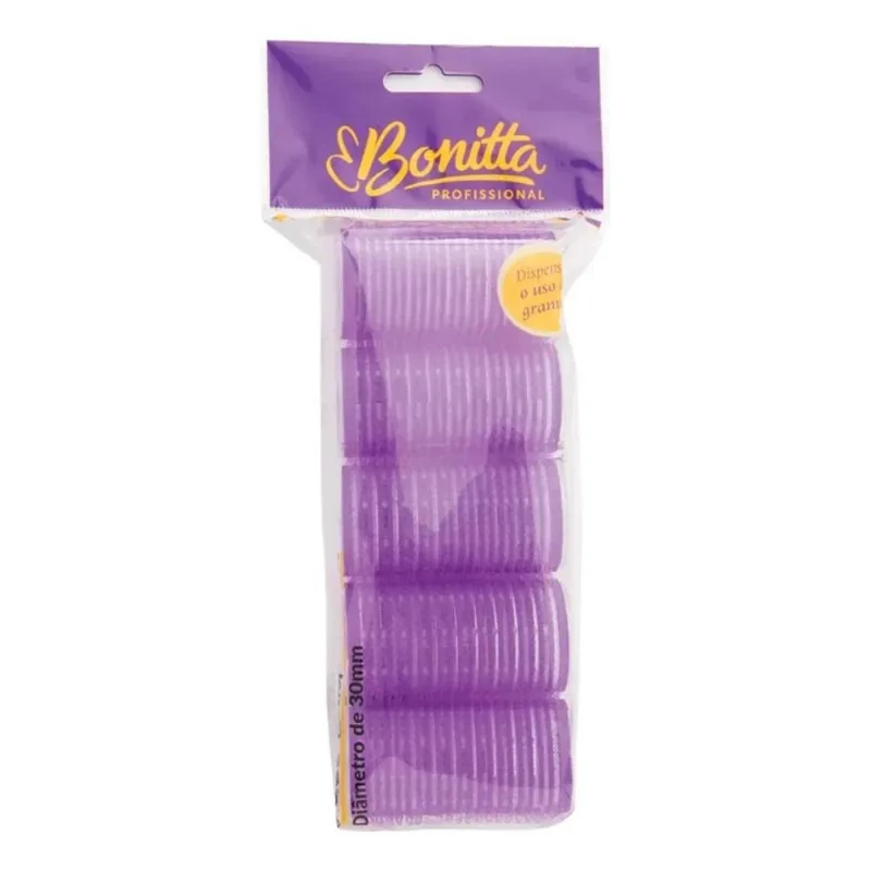 3x Kit Com 5 Bobs Tam: Médio Autoaderente Efeito Cachos Boni