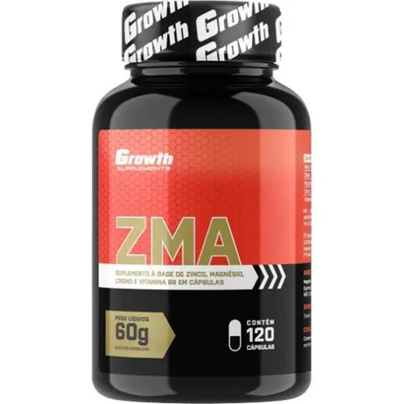 3x Zma (120 Caps) - Growth Supplements Sabor Natural
