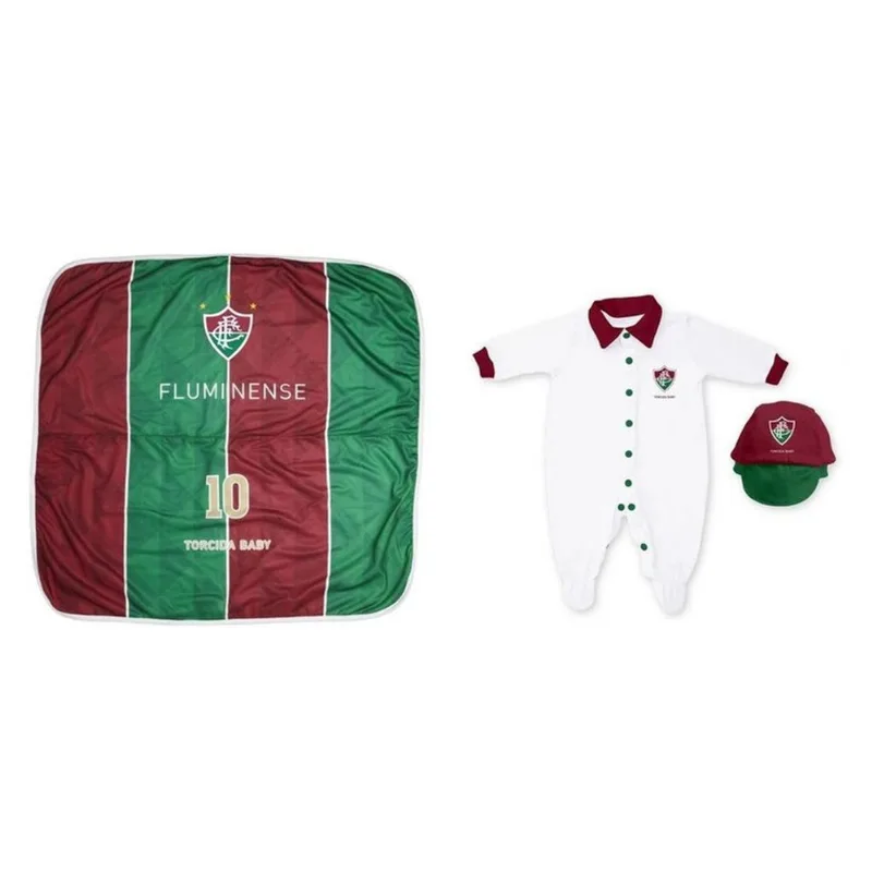 Kit Maternidade Fluminense Com Manta - Torcida Baby