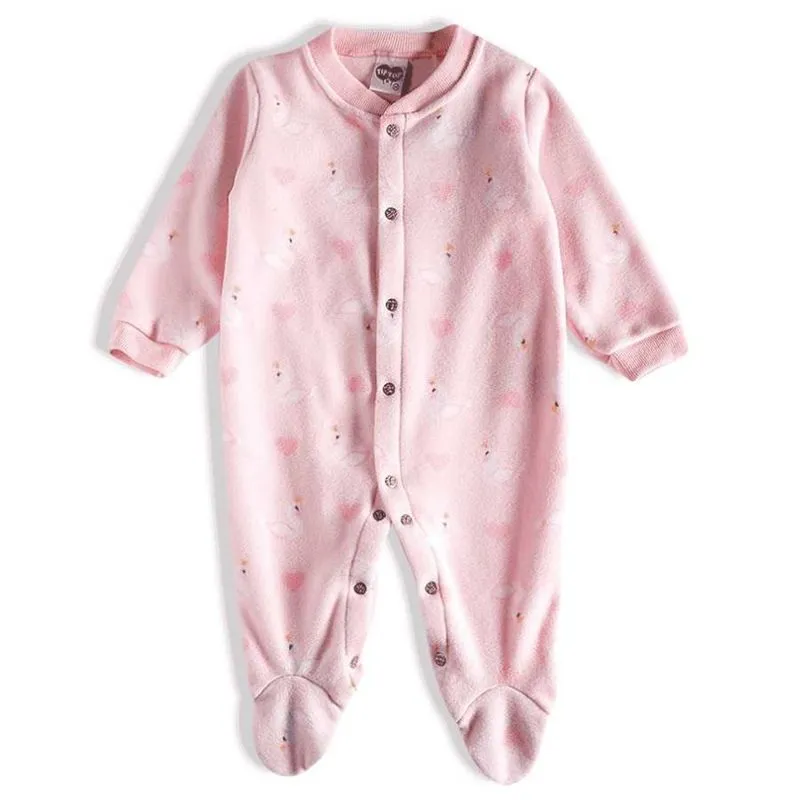 Pijama Macacão com pé Cisne-2 anos