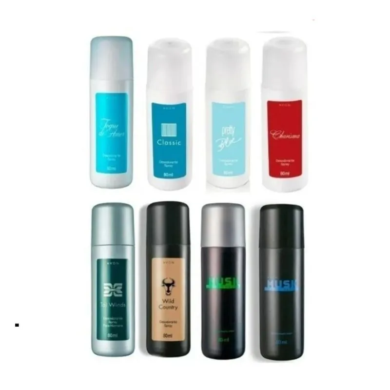Kit 10 Desodorantes Spray Avon Sortidos