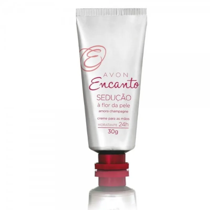 Creme Hidratante para Mãos Encanto Amora Champagne 30g QHS - Avon