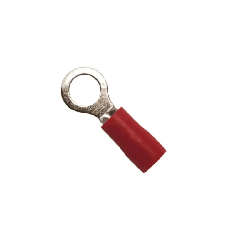 Terminal Tubular Isolado 10Mm OV M8 Vermelho VMRV8-8 Eletrokit