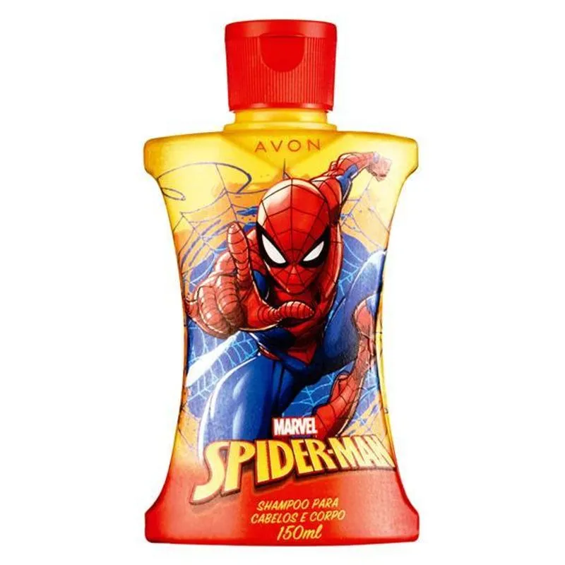 Avon Shampoo Cabelo E Corpo Spider-man Cartoon - 150ml