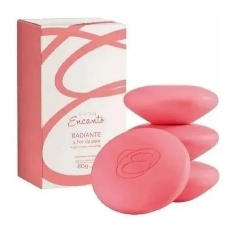 Avon Encanto Radiante Sabonete Cremoso 4x80g