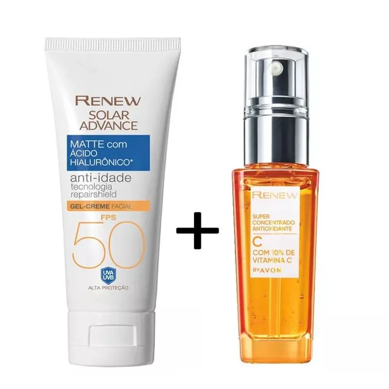 Kit Renew Vitamina C + Protetor Facial Avon