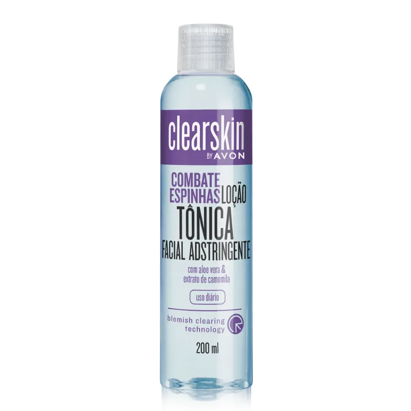Loção Tônica Facial Adstringente Avon Combate Clearskin Espinhas 200ml