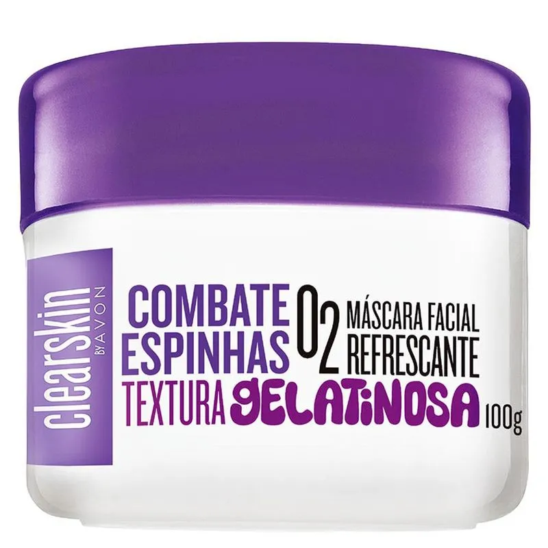 Máscara Facial Refrescante O2 Clearskin By Avon - 100 G
