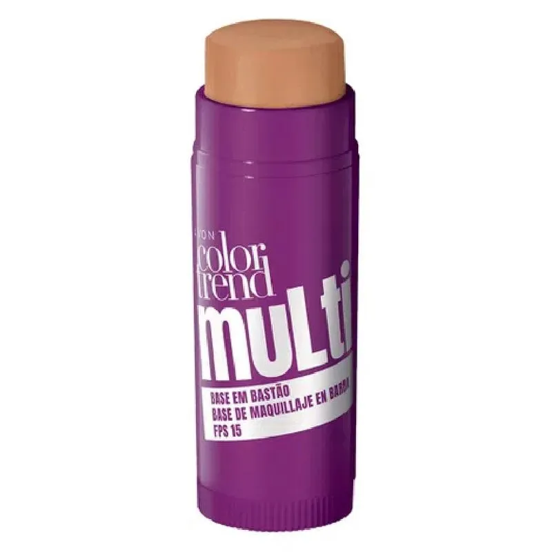 Avon Color Trend Multi Base em Bastão Rosado Médio FPS15