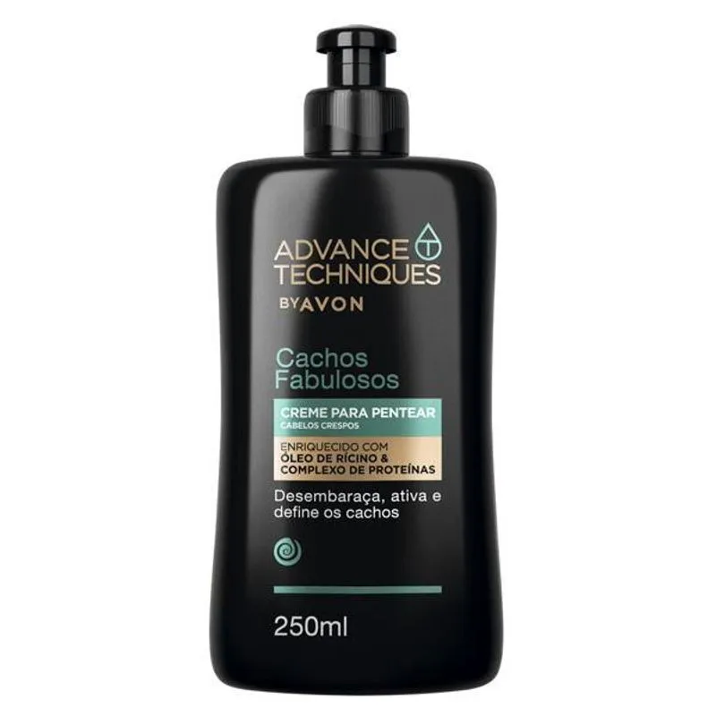 Avon - Cachos Fabulosos Creme P Pentear Cabelo Crespo 250ml