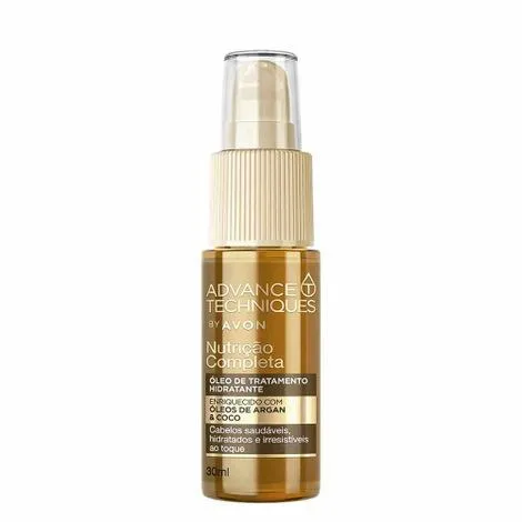 Óleo de Tratamento Finalizador Avon Advance Techniques - Nutrição Completa Argan e Coco 30ml